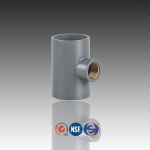 PVC Copper Threaded Tee ,PN 16 Fittings