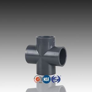 PVC 4 Way Tee Cross PN16 For Pipes Fitting